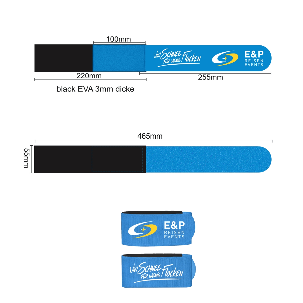 	Sangles de Ski en Velcro Personnalisées | Attaches Skis avec Logo – sanglesdeski.com 