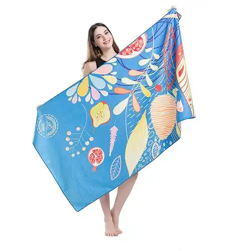 	Serviette de plage personnalisée avec logo