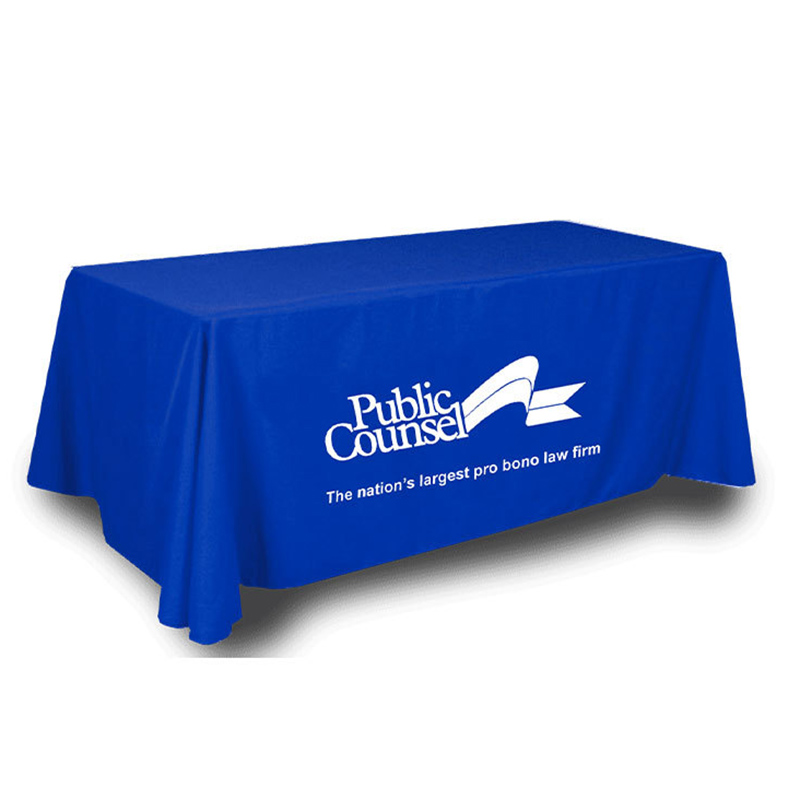 	Chemins de table et nappes personnalisées avec logo – textiles publicitaires pour événements