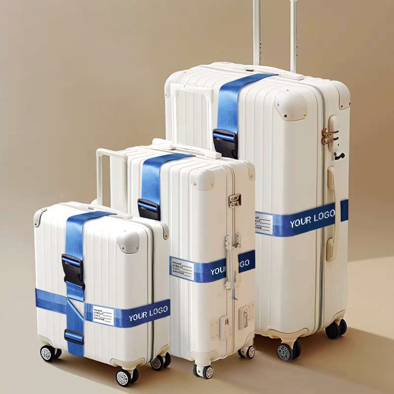 	Sangle de valise publicitaire personnalisée avec logo – accessoire de voyage promotionnel