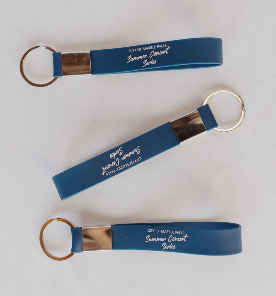 	Porte-clés en silicone personnalisé avec logo – accessoire publicitaire moderne