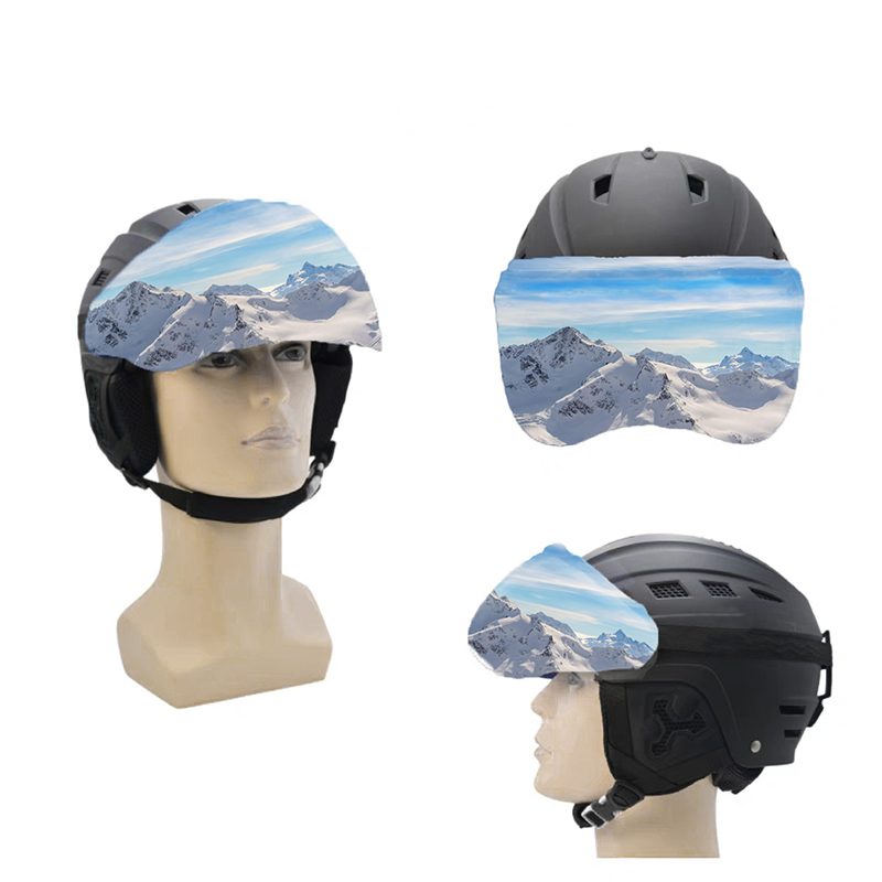 	Couvre-visière de casque de ski personnalisé avec logo