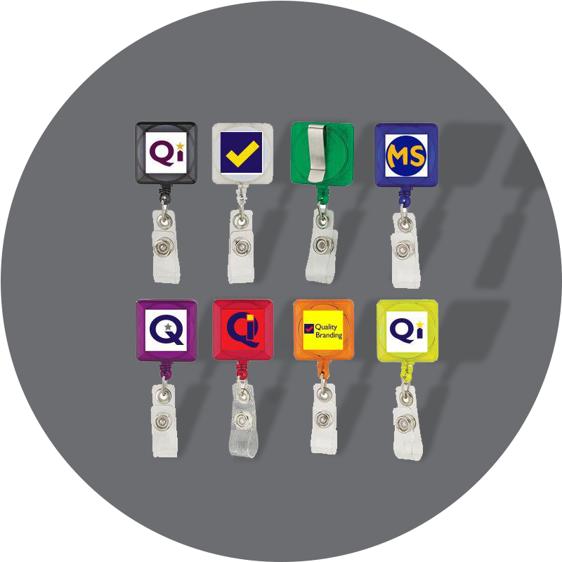 	Porte-badge enrouleur personnalisé avec logo – accessoire pratique pour entreprises et événements