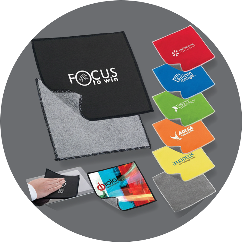 	Chiffons microfibres personnalisés avec logo – objets publicitaires pratiques pour entreprises