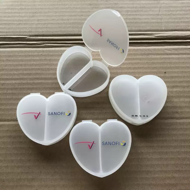 	Boîte à pilules mini portable personnalisée avec logo