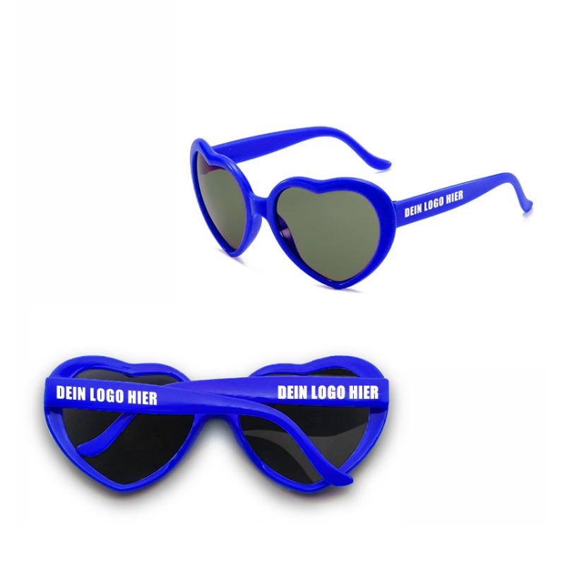 Lunettes de soleil cœur mariage personnalisées