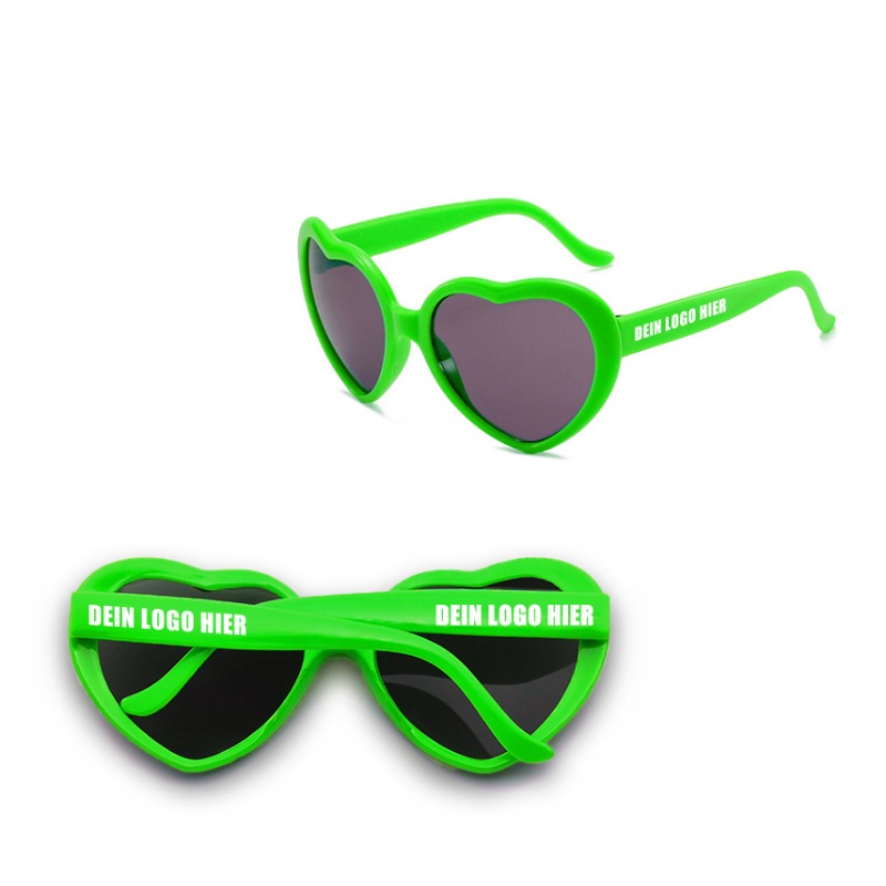 Lunettes de soleil promotionnelles cœur