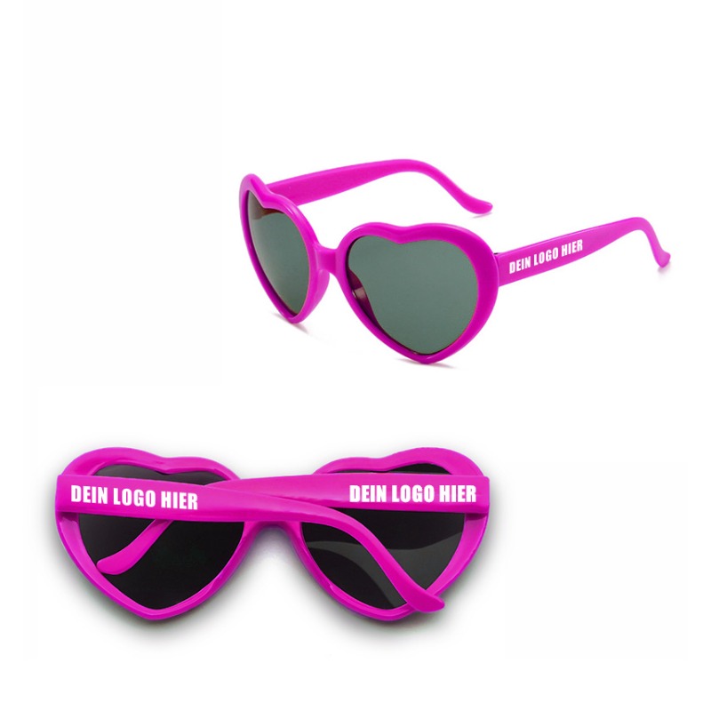 Lunettes de soleil en forme de cœur personnalisées
