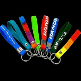 Porte-clés en silicone personnalisés avec logo – Porte-...
