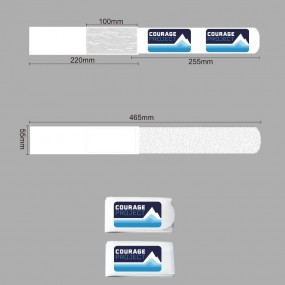 Sangle de ski en velcro personnalisée avec logo