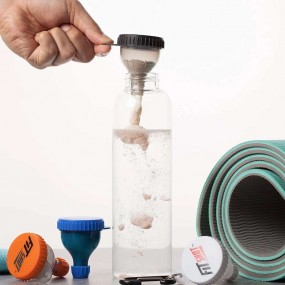 Boîte de rangement protéine avec entonnoir personnalisé...