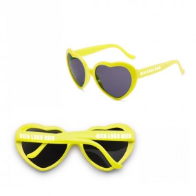 Lunettes de soleil en forme de cœur personnalisées – im...