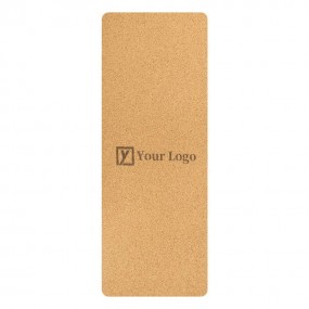 Tapis de yoga en liège avec logo – Personnalisation pou...