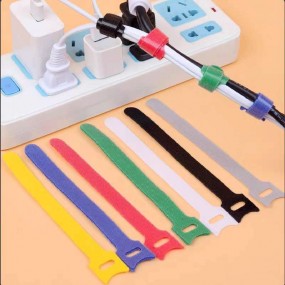 Serre-câbles en velcro avec boucle – Personnalisables a...