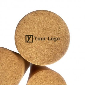 Rouleau de massage en liège gravé – Cadeau publicitaire...