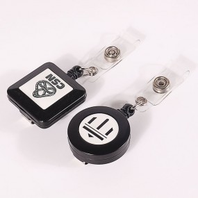 Enrouleurs porte-badge personnalisés avec logo – Impres...