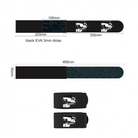 Sangle velcro ski personnalisée – logo d'entreprise