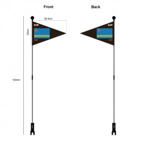 Fanion vélo personnalisé pas cher avec logo | Goodies v...