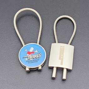 Porte-clés en métal personnalisés – Impression ou gravu...