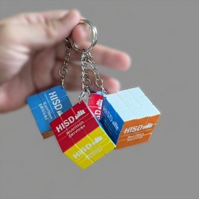 Porte-clés Rubik's Cube personnalisable – Cadeau d’entr...