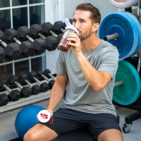 Boîte de rangement protéine avec entonnoir personnalisé...