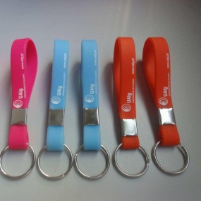 Porte-clés en silicone personnalisés avec logo – Porte-...