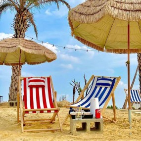 Transat personnalisé – Impression de logo sur chaise lo...