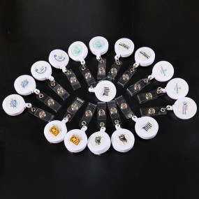 Enrouleurs porte-badge personnalisés avec logo – Impres...