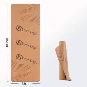 Tapis de yoga en liège écologique – Impression de logo ...