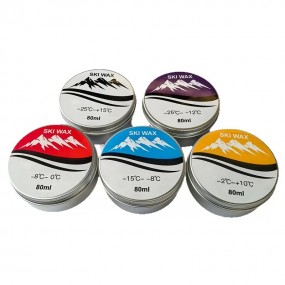 Cire de ski personnalisée en boîtes aluminium avec impr...