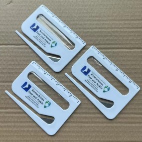 Ouvre-lettres plastique avec loupe et règle – Cadeau pr...
