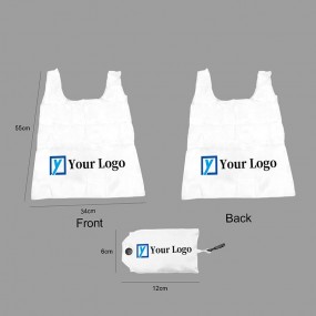 Sac shopping pliable personnalisé avec logo