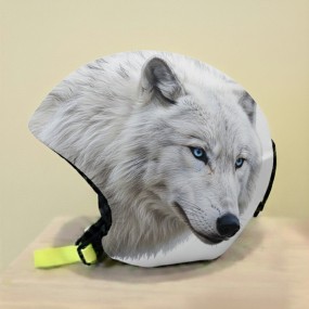 Objet publicitaire ski : couvre-casque avec logo sur me...