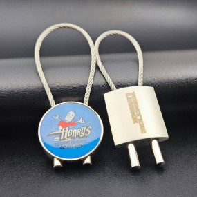 Porte-clés décapsuleur en métal personnalisé – Impressi...