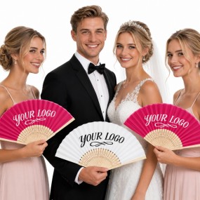 Éventails en papier personnalisés – Cadeau publicitaire...