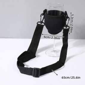 Porte-verres à vin personnalisés pour cadeaux publicita...