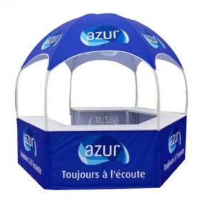 Pavillon de vente mobile personnalisé – Tente hexagonal...