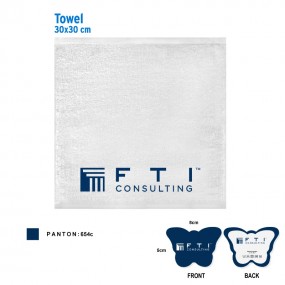 Serviette compressée personnalisée en coton | Cadeauxpu...