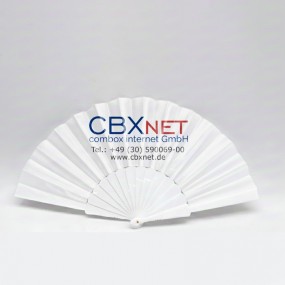 Éventail pliable en plastique personnalisable avec impr...