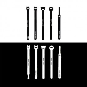 Serre-câbles en velcro avec boucle – Personnalisables a...