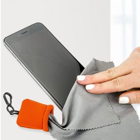 Chiffon microfibre pour lunettes avec porte-clés person...