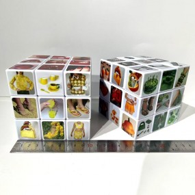 Cube magique personnalisé 10x10 cm – Rubik's Cube 3x3 a...