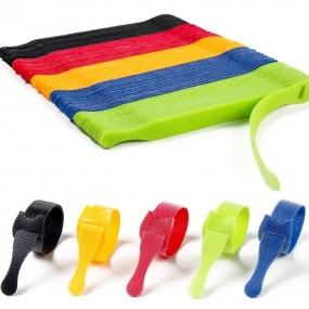 Serre-câbles en velcro avec boucle – Personnalisables a...