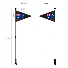 Drapeau vélo personnalisé avec logo pour club cycliste ...