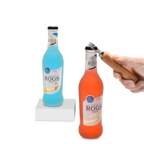 Ouvre-bouteilles ronds en bambou ou bois pas chers pers...