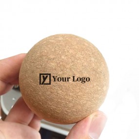 Balle de massage en liège personnalisée avec logo