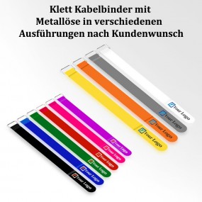 Serre-câbles velcro avec œillet métallique personnalisé...