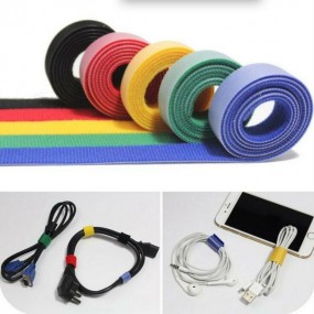 Organiseur de câbles / Attaches velcro avec logo à pers...