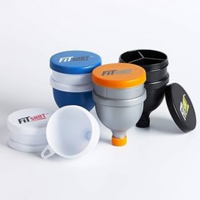 Boîte de rangement protéine avec entonnoir personnalisé...