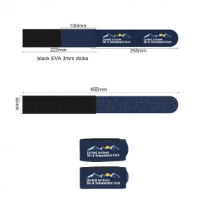 Sangle de ski personnalisée avec logo – fixation pratiq...
